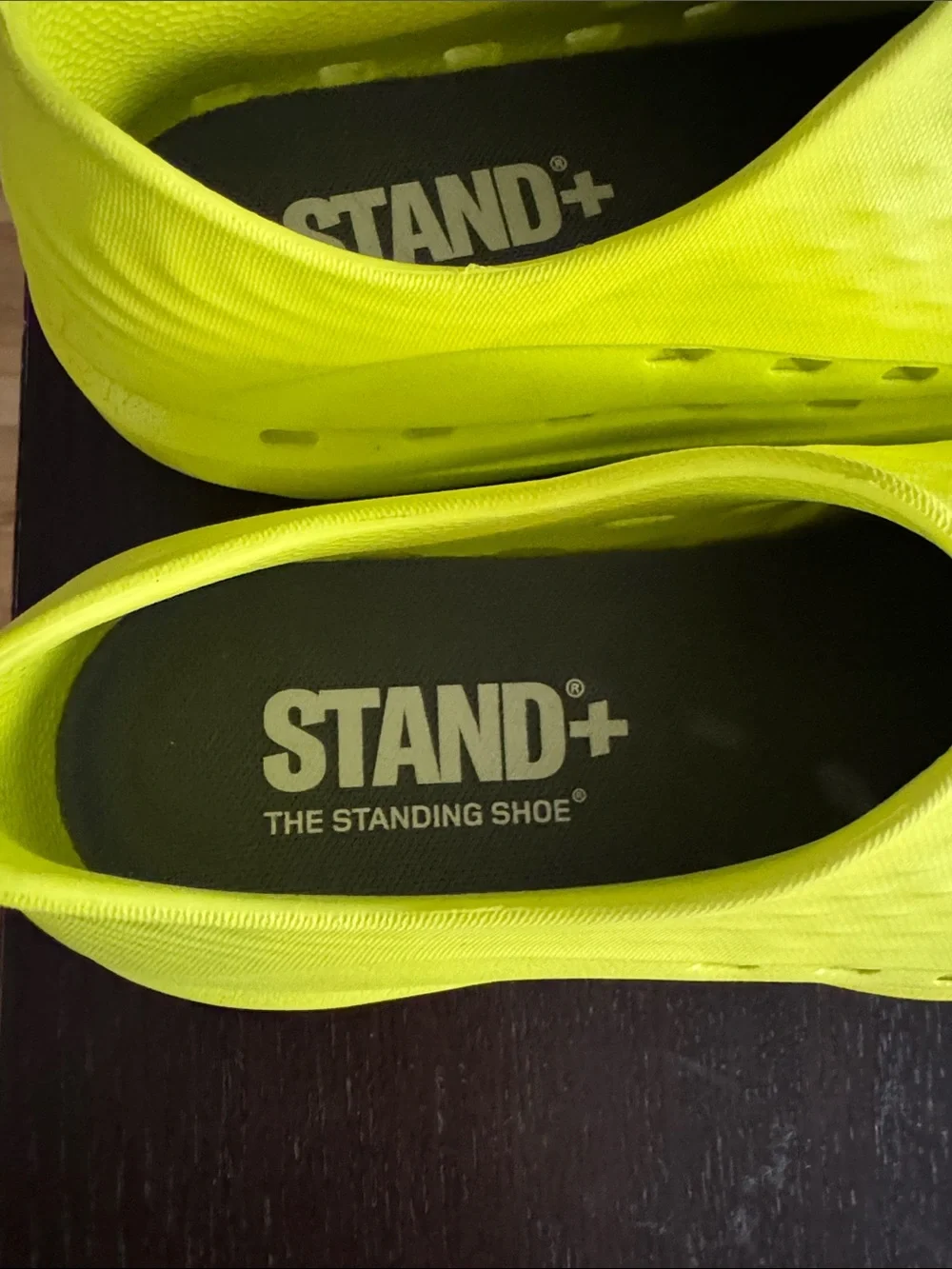 STAND Slip-On Foam Sneaker in Neon Yellow Women 7.5